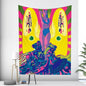 Decobites Extraterrestrial Psychedelic Tapestry - Hippie Bohemian Datura Sheet for Home Decor