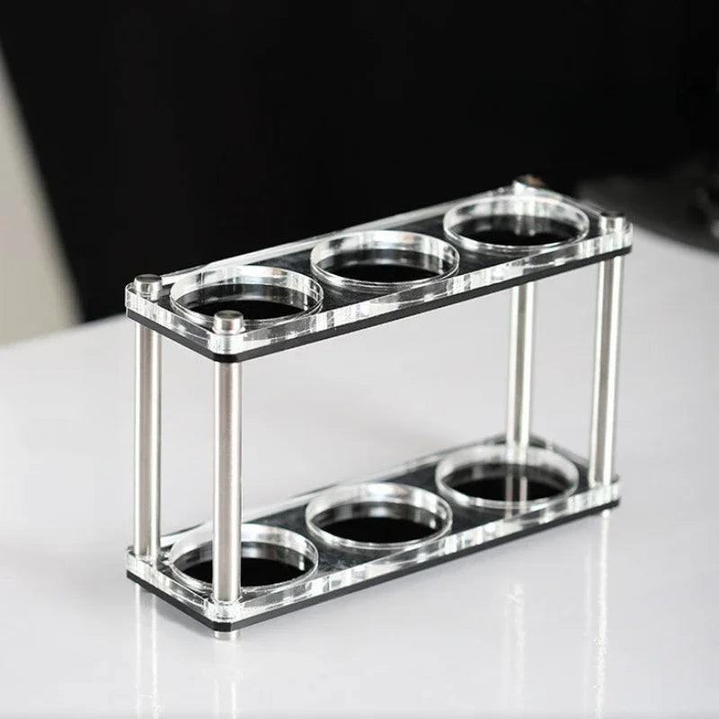 مجموعة رف أدوات القهوة الأكريليكي ومسحوق الضغط من DecorBites™