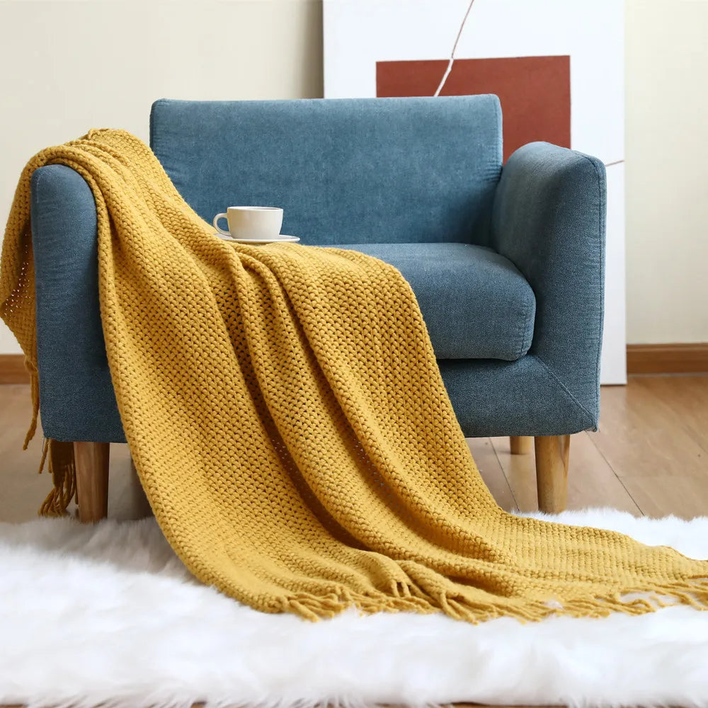 Nordic Wool Sofa Blanket
