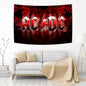 Decobites AC/DC Band Tapestry Wall Hanging Room Decor for Aesthetic Home Decor