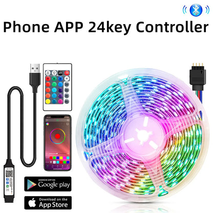 DecorBites™ Bluetooth RGB 5050 LED Strip Lights with USB Phone APP Control