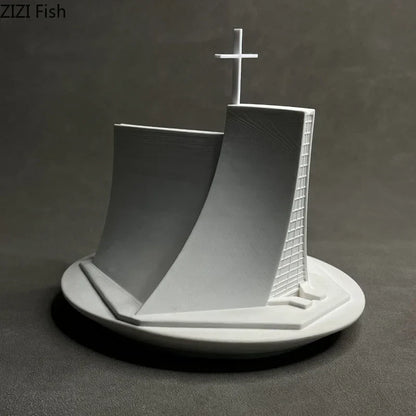 DecorBites™ Christian Church Gypsum Ornaments Luce Chapel Architecture Decoration Home Decor