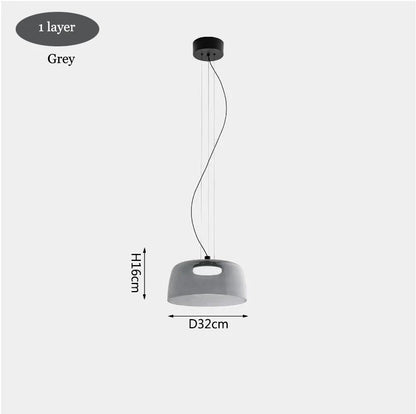 Decorbites™ Levels Bunte Glasanhängerleuchte: Moderne LED-Kronleuchter für Esszimmer, Bar und Wohnzimmer