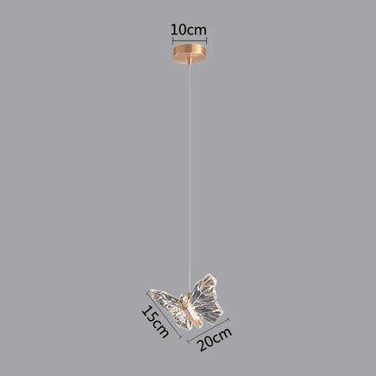 DecorBites™ Butterfly Pendant Lights: Modern LED Luxury Creative Nordic Hanging Lamp
