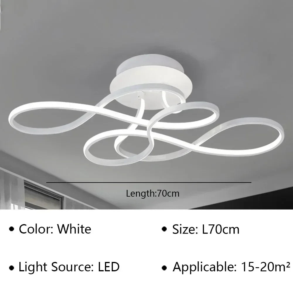 DecorBites™ LED Chandelier Modern Ceiling Lamp for Living Dining Bedroom Home Lighting
