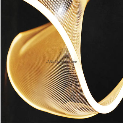 DecorBites™ LED Art Acrylic Pendant Light for Modern Luxury Staircase Chandelier