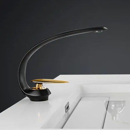 DecorBites™ Brushed Gold Basin Faucet - Single Handle Bathroom Sink Faucet