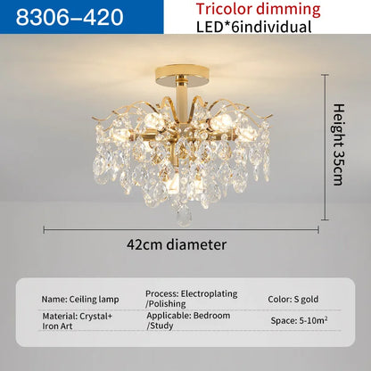 DecorBites™ Crystal Chandelier: Modern Elegance for Stylish Living Spaces