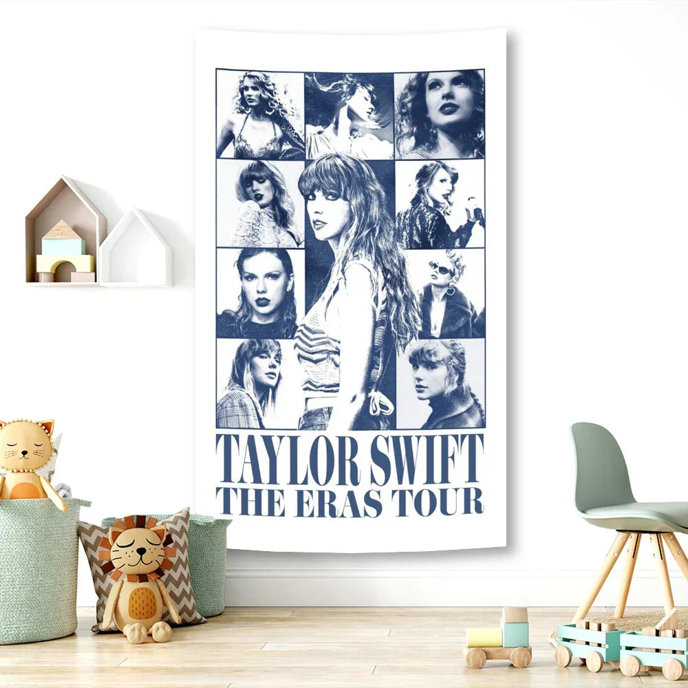 Decobites Taylor Swift Pop Singer Wall Tapestry Room Decor Banner Concert Design