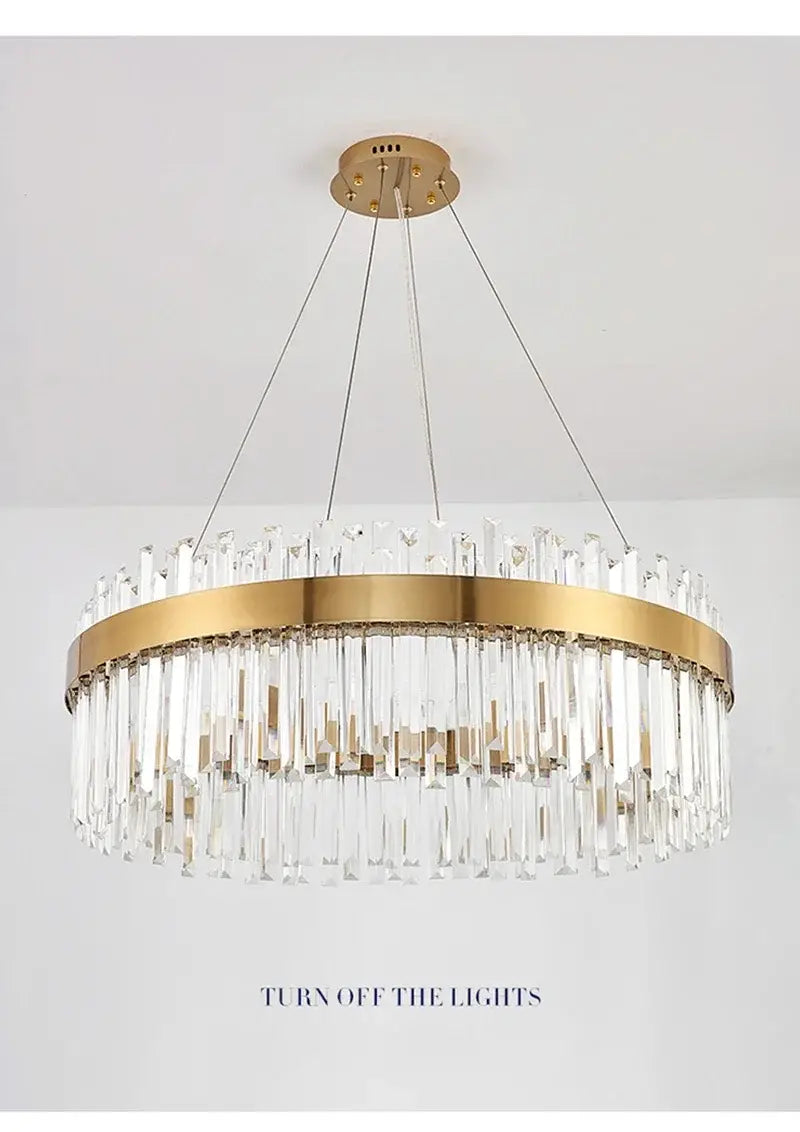 DecorBites™ Crystal Pendant Chandelier for Home Decor
