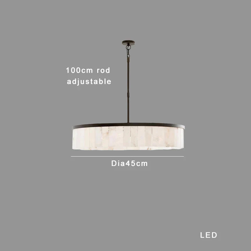 Lámpara colgante de techo redonda, elegante y lujosa DecorBites™ Gold Marble.