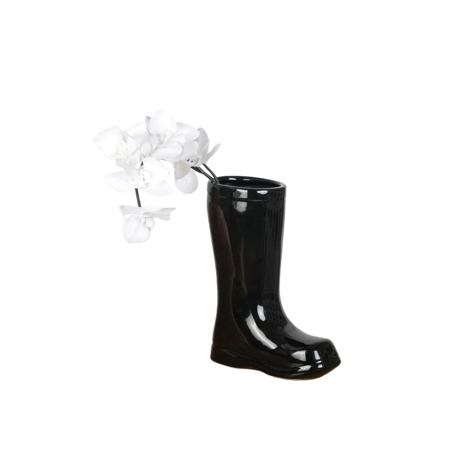 DecorBites™ Ceramic Shoe Vase for Stylish Flower Arrangement and Home Decoration