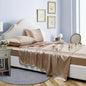 Satin Luxury Bed Sheet Set by Decobites: Soft Silky Sheets for King/Queen Size Bed