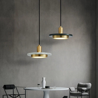 DecorBites™ LED Marble Pendant Lamp: Modern Luxury Hanging Light for Home, Restaurant & Bedroom