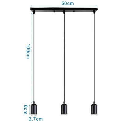 DecorBites™ Industrial Wood Pendant Chandelier for Dinning Living Room Kitchen LED Fixture