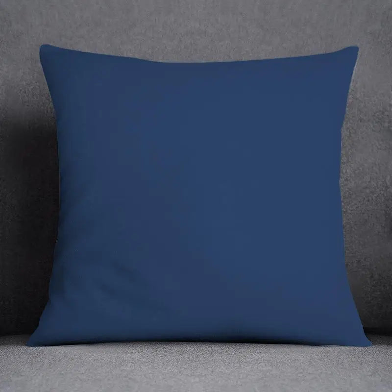 غطاء وسادة أزرق بتصميم هندسي زهري من ديكوربايتس™ - غطاء وسادة لديكور المنزل العصري