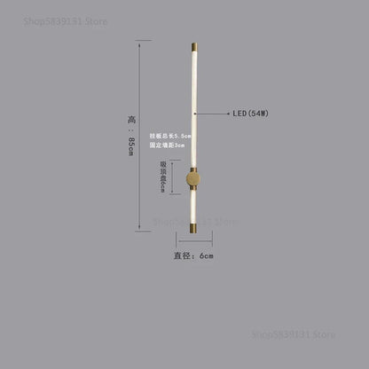 DecorBites™ Gold Geometric Lines Wall Lamps for Modern Luxury Home Decor