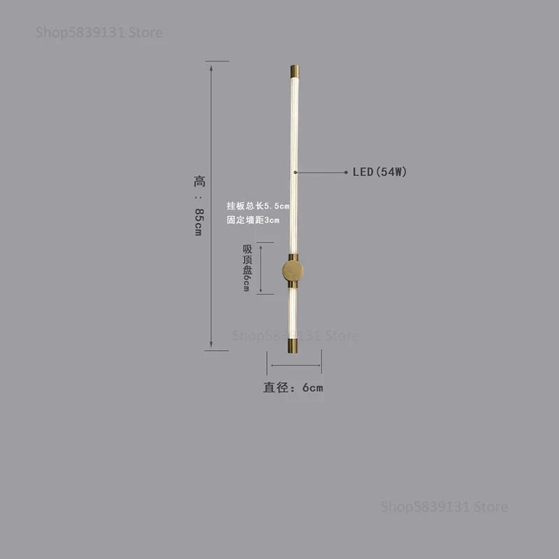 Lámparas de pared Decorbites™ de líneas geométricas doradas para la decoración de hogar moderna de lujo