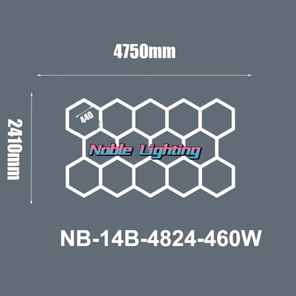 DecorBites™ Hexagon LED Ceiling Light: High-Performance, Best-Selling, Honeycomb Design