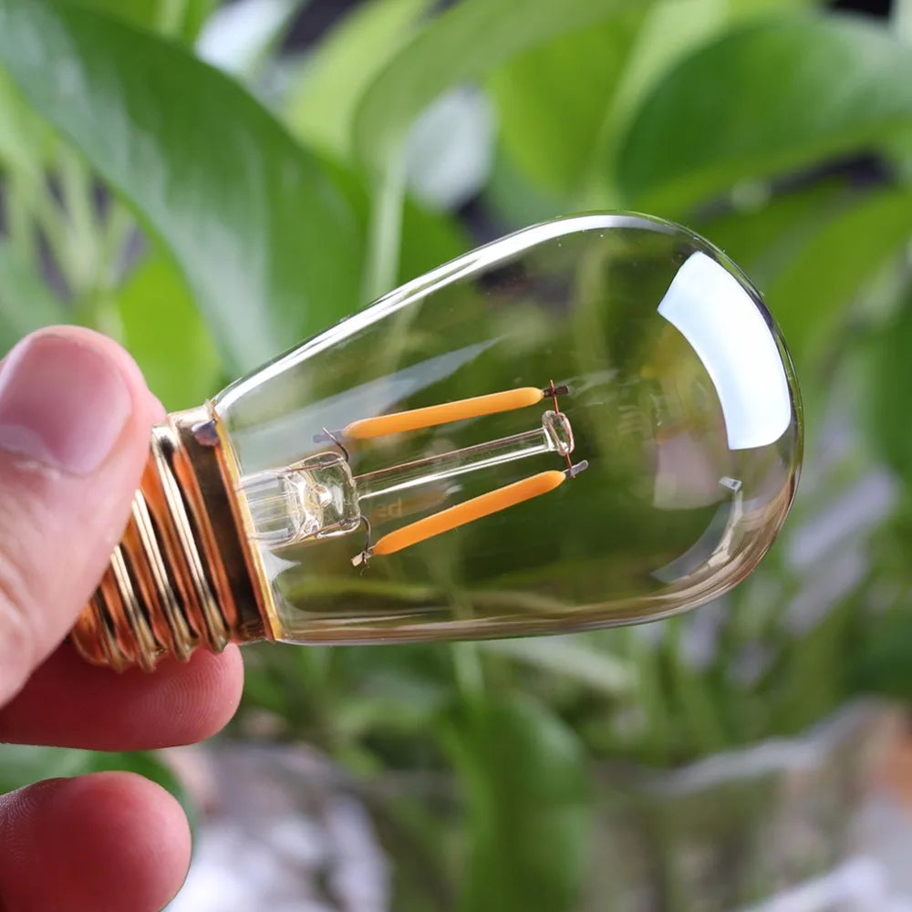 Bombilla LED de filamento DecorBites™ 3W ST45 Dorada Regulable E26 E27 2200K Decoración para interiores