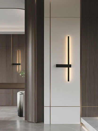 DecorBites™ LED Wall Lamp, Modern Minimalist Design, Aluminum, Indoor Lighting, Gold/Black, AC85-260V
