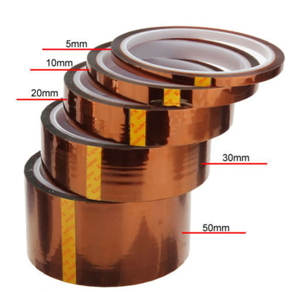 DecorBites™ High Temp Polyimide Insulation Tape 33m 3D Printing Board Protection