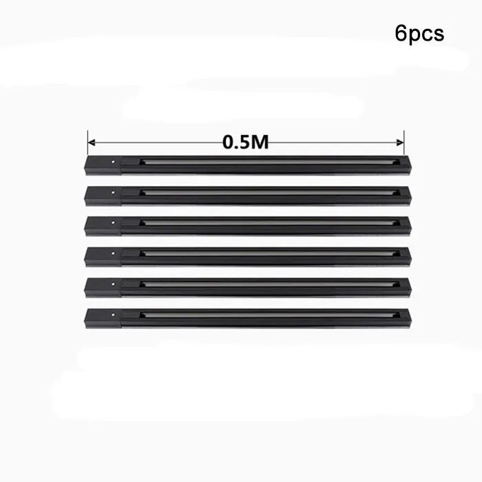 DecorBites™ Aluminum Track Rails for LED Spotlights with T-L Connector