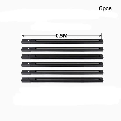 DecorBites™ Aluminum Track Rails for LED Spotlights with T-L Connector