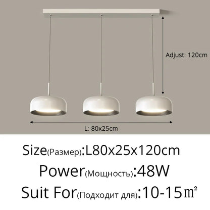 DecorBites™ Circular Chandeliers: Nordic Style Lighting for Bedroom, Kitchen, Living & Dining Room