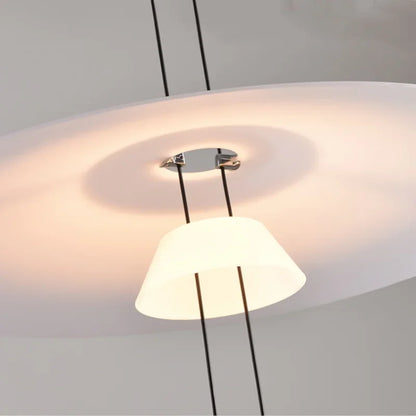 DecorBites™ Circular Pendant Light: Modern Minimalist Hanging Lamp for Living Room, Dining, Bar