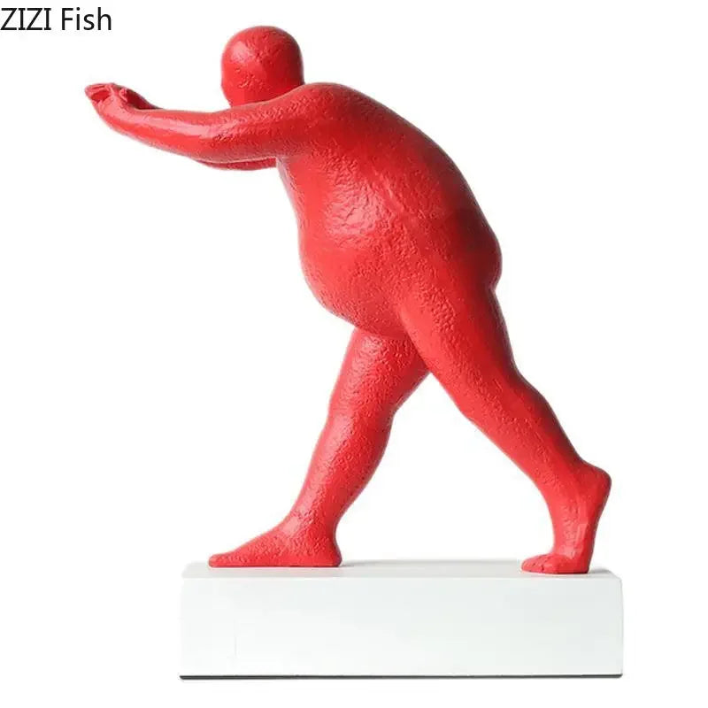 Escultura abstracta de resina, decoración moderna para el hogar de DecorBites™