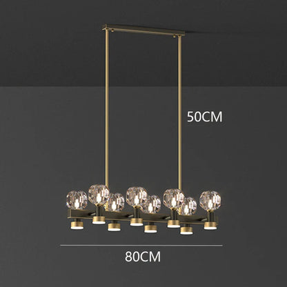 DecorBites™ Crystal Chandelier Luxury Pendant Light for Living and Dining Room