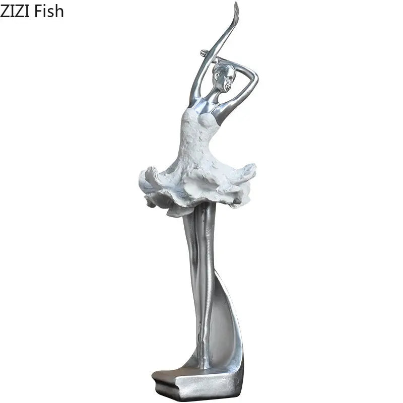 DecorBites™ Ballet Dancer Resin Sculpture Desk Decoration Figure - Room Aesthetic Décor