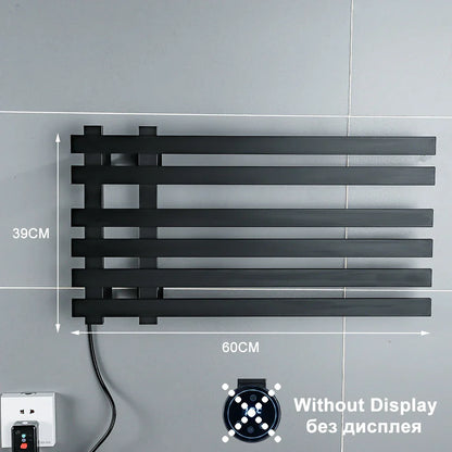 DecorBites™ Electric Towel Warmer Rack Thermostatic Digital Display Stainless Steel Holder
