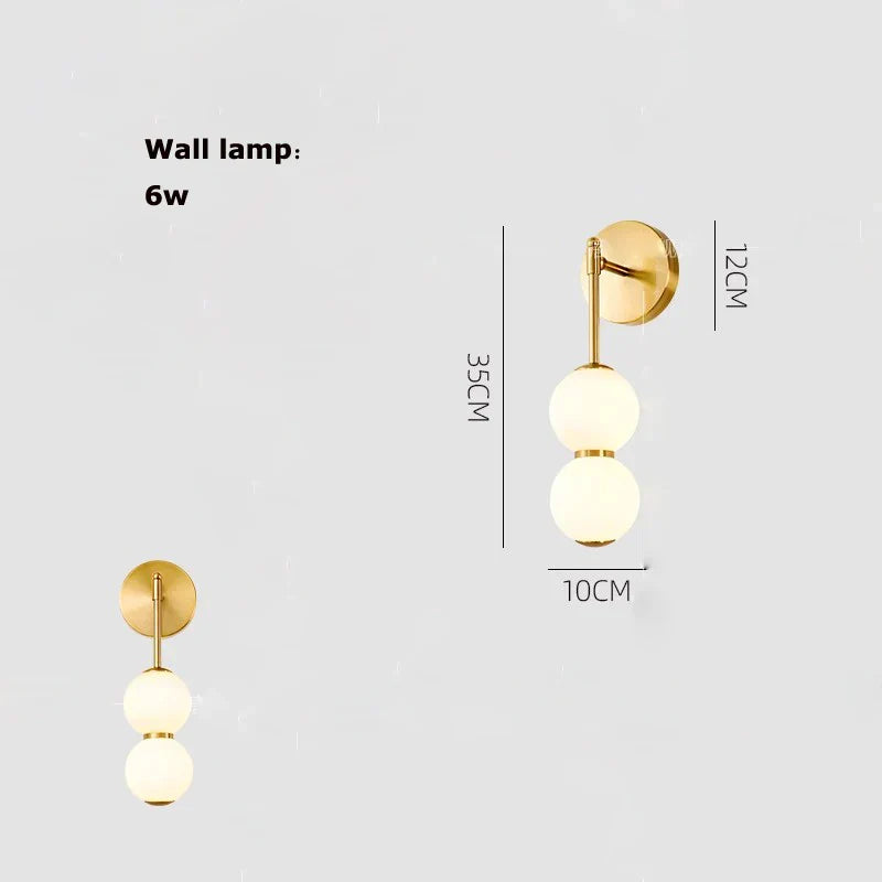 Bronze Necklace Wall Lamp