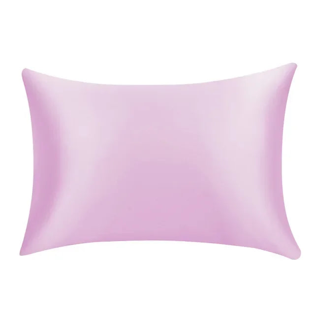 Decobites Soft Satin Pillowcase Set of 1, 48x74cm, Pure Emulation Silk, Solid Color