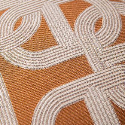 DecorBites™ Brown Coffee Geometric Jacquard Cushion Cover: High Precision & Light Luxury Modern Pillow Case for Home Decor