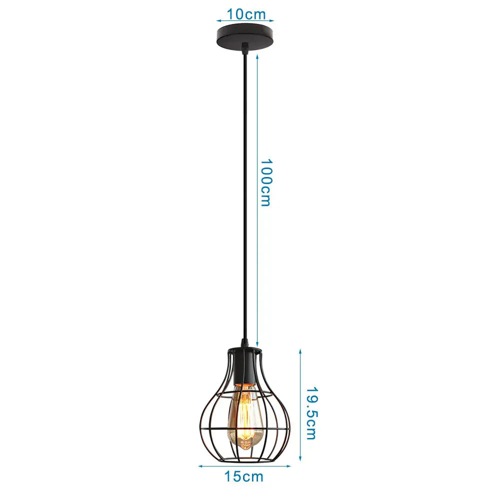 DecorBites™ Industrial Loft Pendant LED Ceiling Light for Home Living Room Kitchen Decor