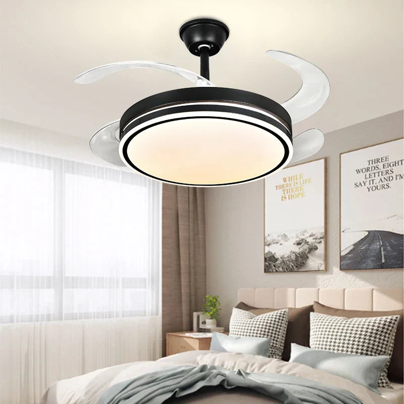 DecorBites™ LED Invisible Fan Lamp Modern Ceiling Chandelier for Living Room Bedroom