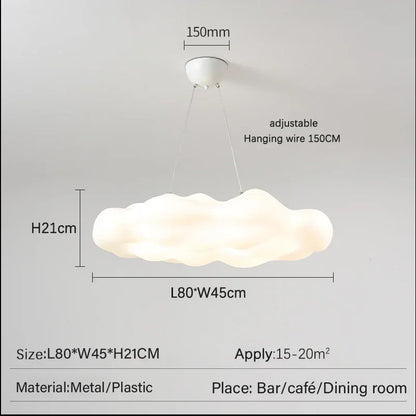 DecorBites™ Cloud LED Ceiling Chandelier - Nordic Minimalist White Design