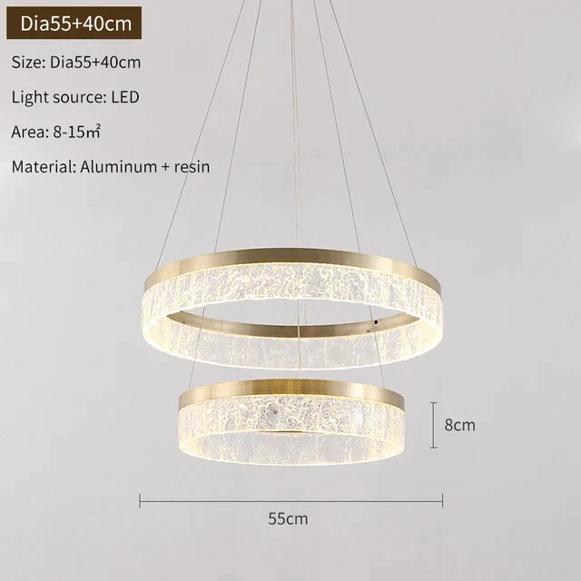 DecorBites™ Gold LED Chandeliers for Elegant Home and Hotel Decor