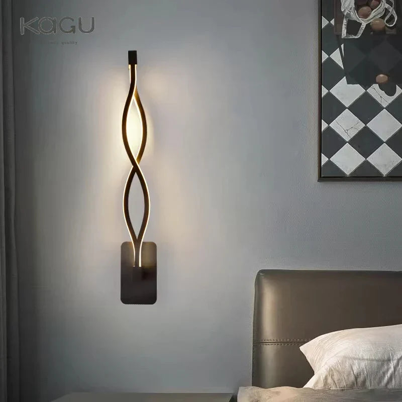 DecorBites™ LED Wall Lamps Modern Minimalist Bedroom Living Room Lighting Black White