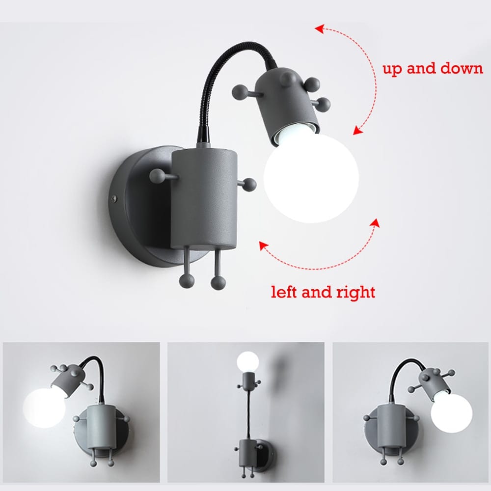 Lámparas de Hormigas Robot de Metal Minimalismo Creativo Moderno para Niños