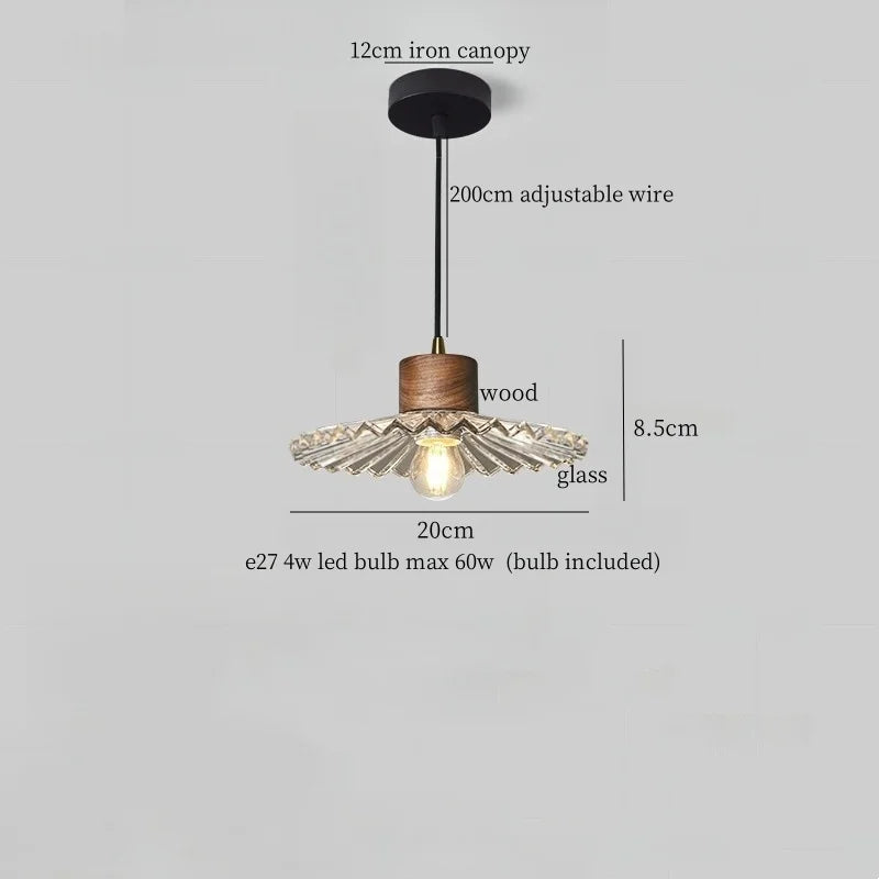 DecorBites™ Glass LED Pendant Light - Modern Nordic Hanging Lamp for Home and Dining