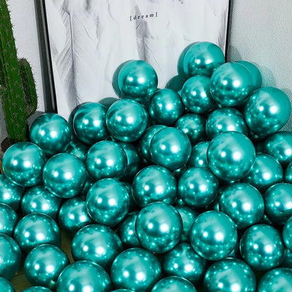 Globos dorados cromados de 5 pulgadas para decoración de bodas y fiestas de DecorBites™ - Paquete de 10