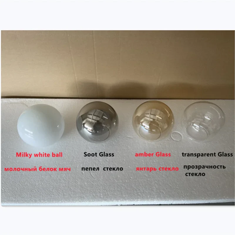 DecorBites™ Elegant Black Gold Glass Ball LED Ceiling Chandelier for Home | Modern Pendant Lamp Lighting for Living Dining Bedroom