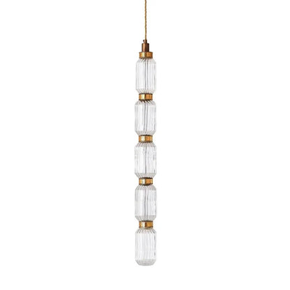 DecorBites™ Ballet Pendant Lamp Clear Amber Glass Shade Restaurant Bedroom Lighting