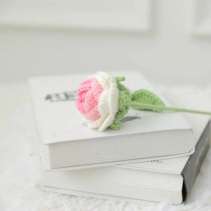 DecorBites™ Knitted Rose Bouquet DIY Crochet Wedding Mother's Day Gift