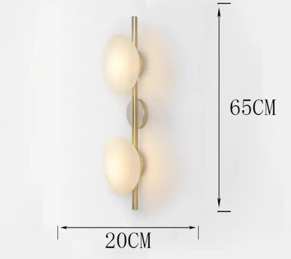 DecorBites™ LED Glass Wall Sconce for Living Room Background Lighting