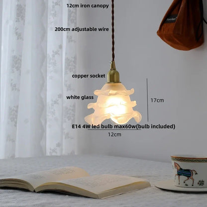 DecorBites™ Glass LED Pendant Lamp, Modern Nordic Style, Adjustable 2m Wire, Copper Socket